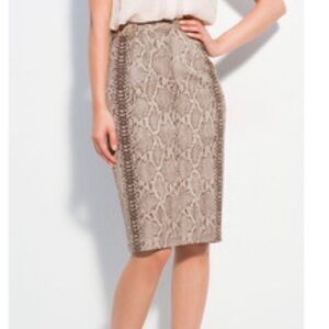 Tracy Reese Python Print Pencil Skirt